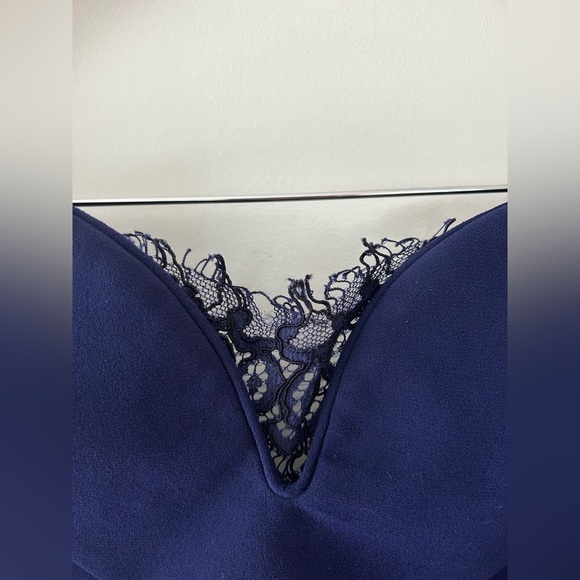 THE KOOPLES Strapless Dress in Deep Blue - Picture 6 of 9